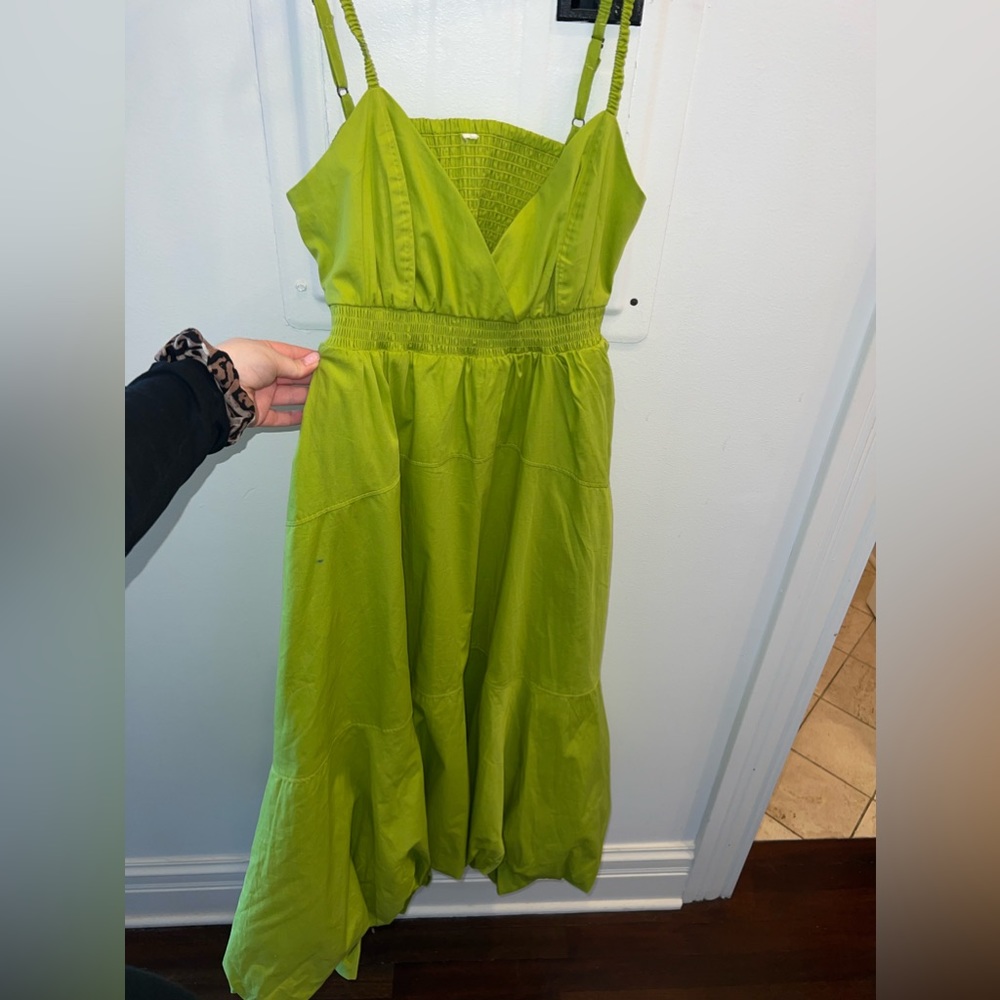 V neck Tiered bubble hem dress by Anthro!